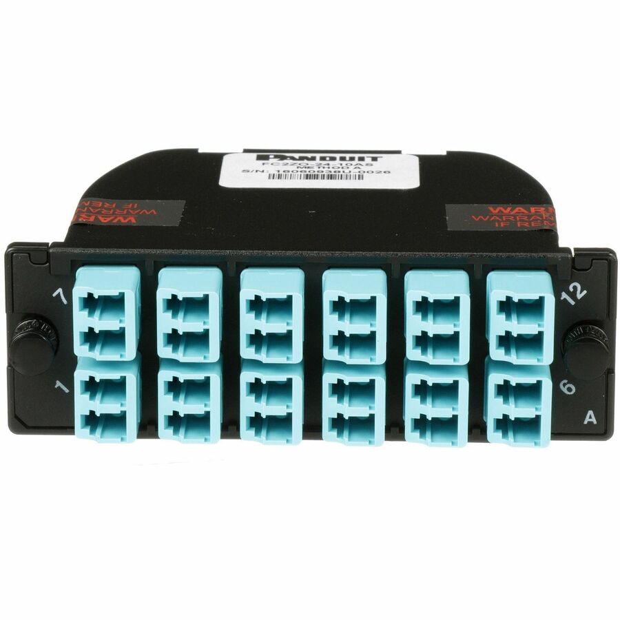 Panduit OptiCom MPO-LC Fiber Cassette OM4, 24 Fiber, Method B1, Opt IL