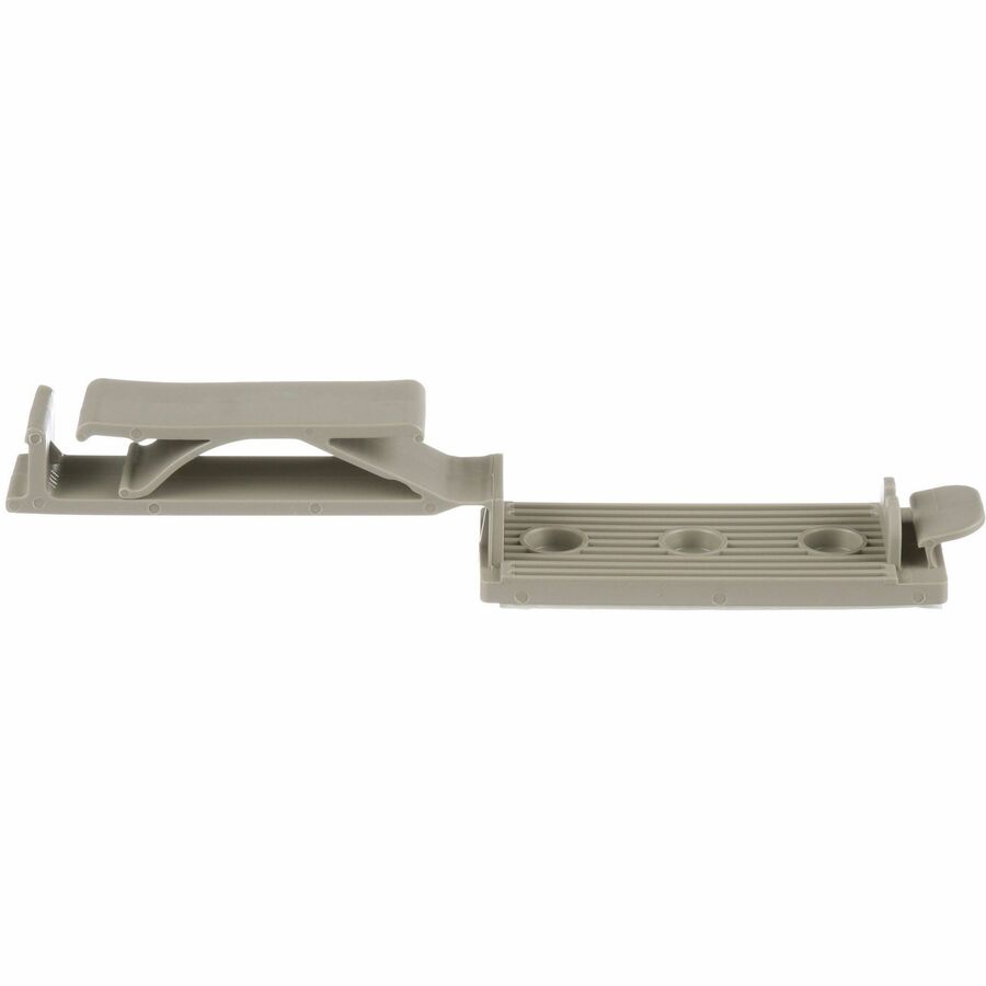 Panduit FCH2-A-T14 Flat Cable Mount, Gray, PA 6.6, Rubber Adh., 2.48x1.03" , PK200