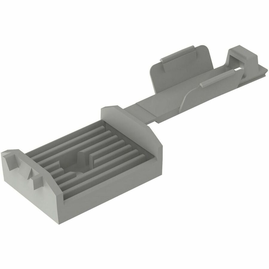 Panduit FCM1.2-S6-T14 Flat Cable Mount, Gray, PA 6.6, Screw, 1.37x1" , PK200