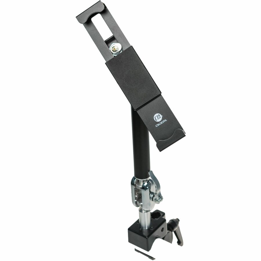 CTA Digital Heavy-Duty Security Pole Clamp for 7-14 Inch Tablets, including iPad 10.2-inch (7th/ 8th/ 9th Generation)