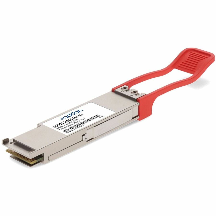 AddOn MSA Compliant 100GBase-ER4 QSFP28 Transceiver (SMF, 1295nm to 1309nm, 40km, LC, DOM)