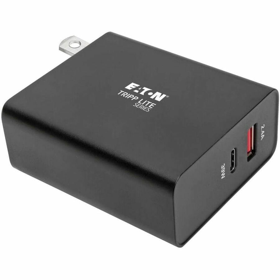 Eaton Tripp Lite Series Dual-Port USB Wall Charger with PD Charging - USB-C (39W) & USB-A (5V 2.4A/12W)