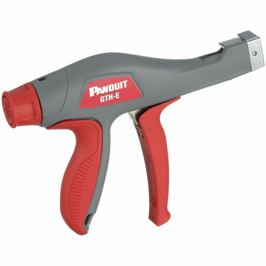 PanZone GTH-E Cable Tie Hand Tool, Dark Gray, Red, 7.8x1.28" , PK1