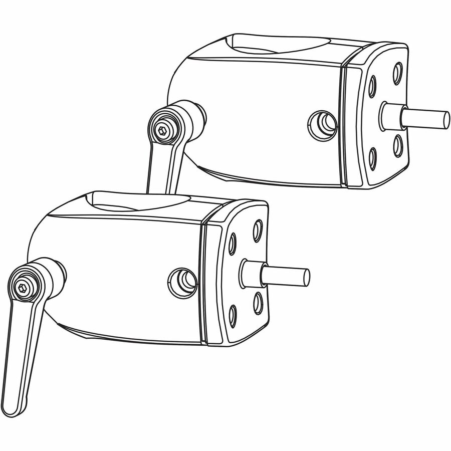 Ergotron DS100 Outboard Pole Clamps