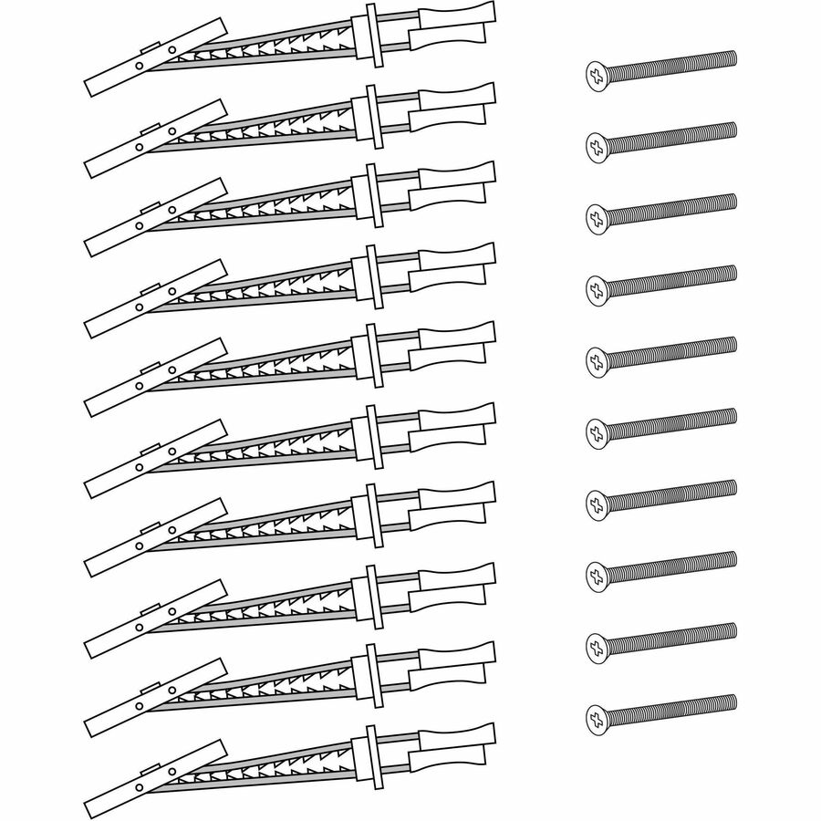 Ergotron Wall Track Mounting Kit for Hollow Walls