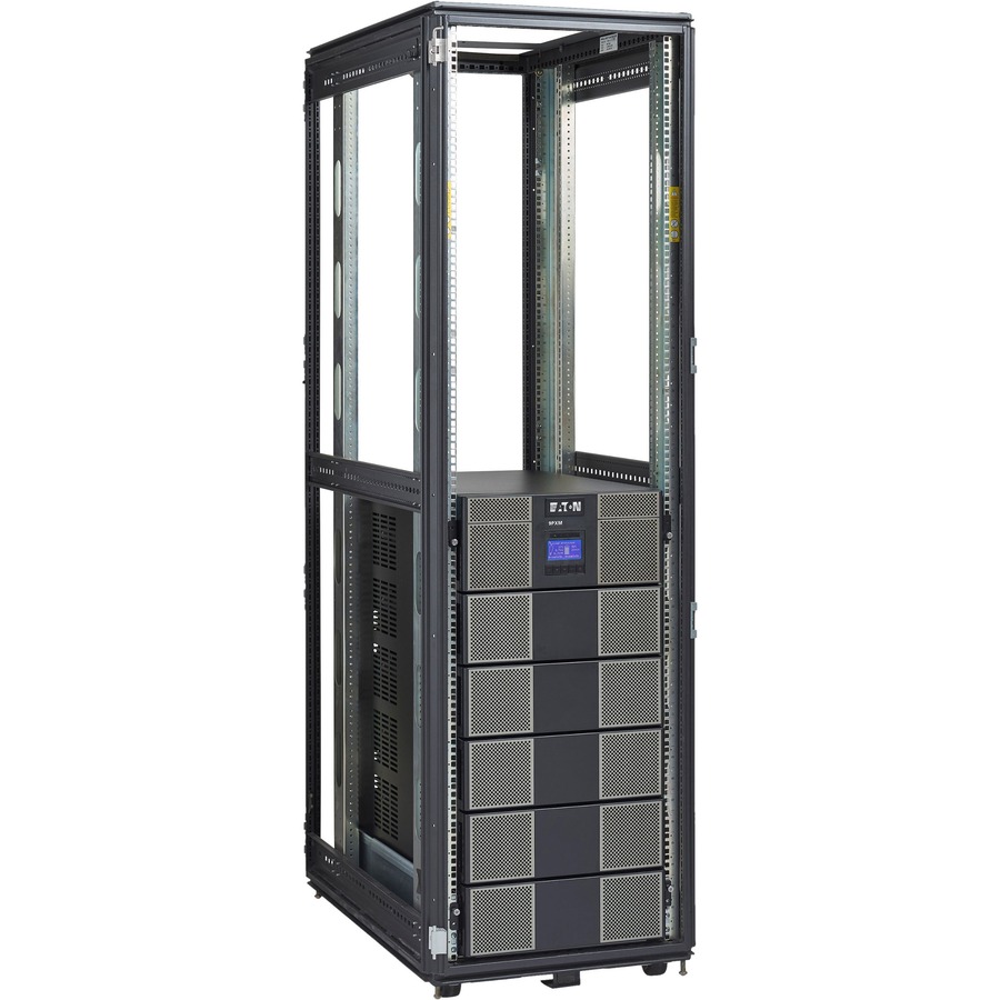Eaton 9PXM 16kVA 14.4kW 208-240V N+1 Modular Scalable Online Double-Conversion UPS, Hardwired Input / Output, Cybersecure Network Card Included, 21U, TAA