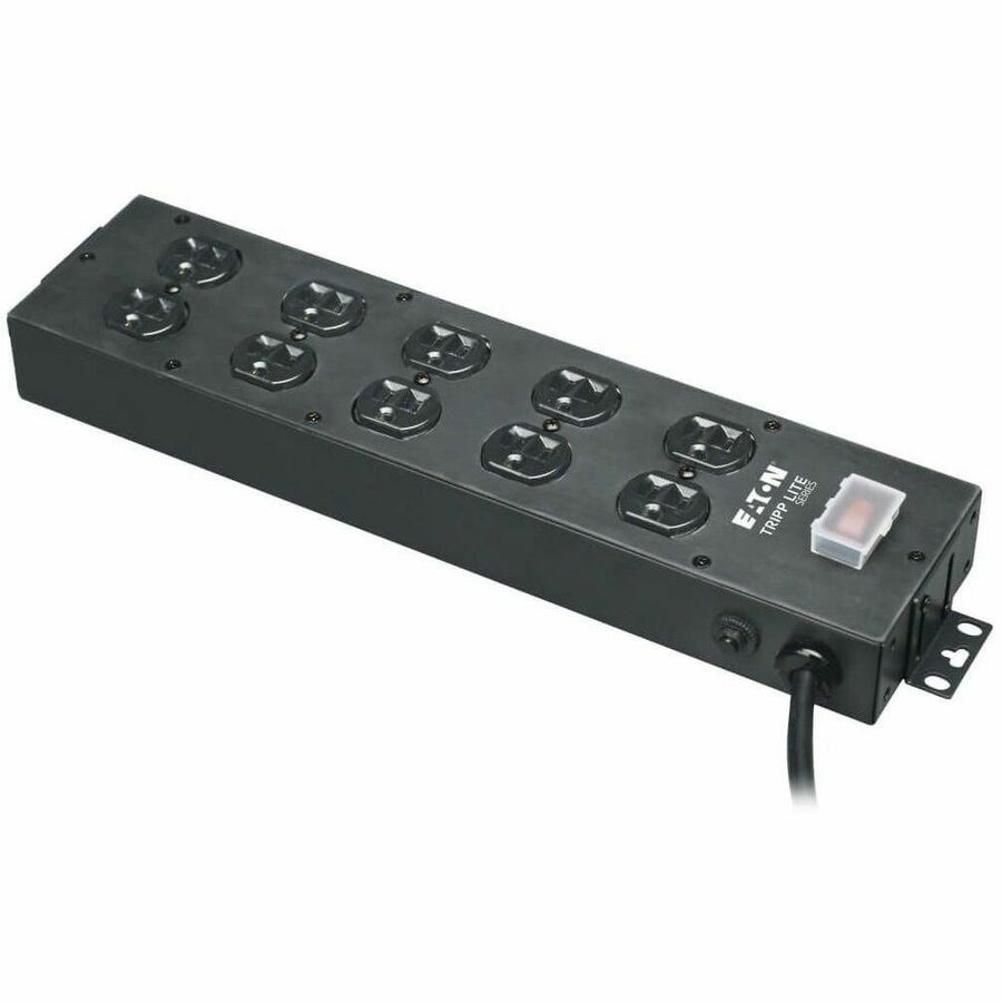 Eaton Tripp Lite Series Industrial Power Strip, 10-Outlet, 15 ft. (4.6 m) Cord, Large Plug Spacing