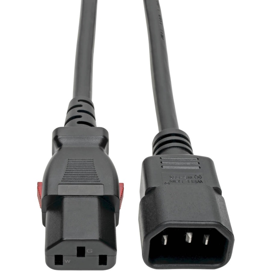 Tripp Lite by Eaton Power Extension Cord Locking C13 to C14 PDU Style - 10A 250V 18 AWG 4 ft. (1.22 m)