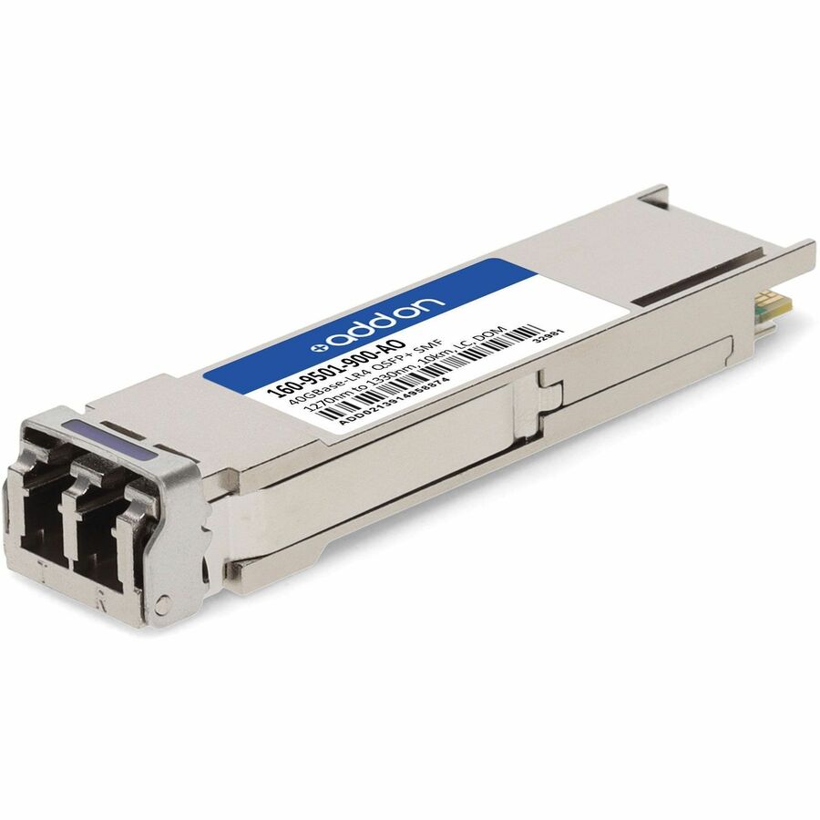 AddOn Ciena® 160-9501-900 Compatible TAA 40GBase-LR4 QSFP+ Transceiver (SMF, 1270nm to 1330nm, 10km, LC, DOM)