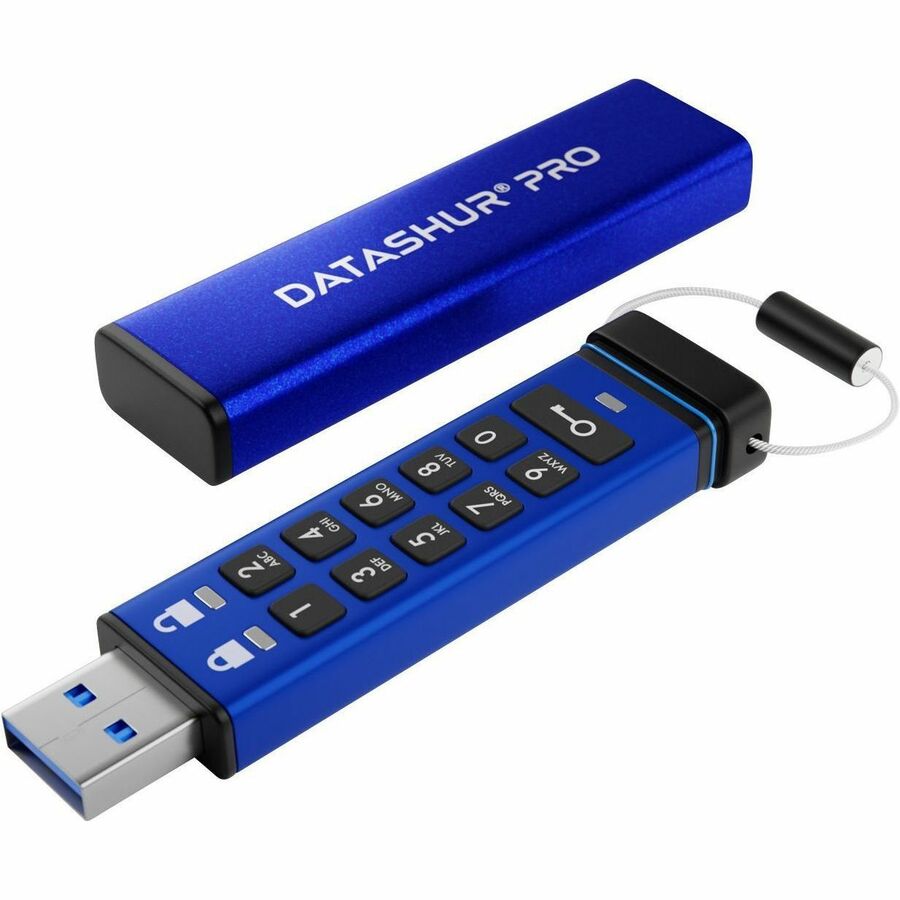 iStorage datAshur PRO 16 GB | Secure Flash Drive | FIPS 140-2 Level 3 Certified| NLNCSA DEP-V Certified | NATO Restricted Certified | PIN protected | Dust/Water Resistant