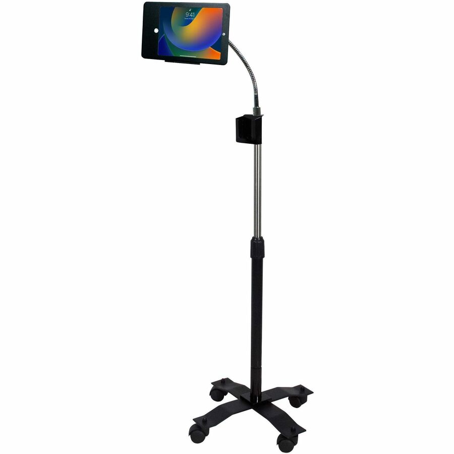 CTA Digital Compact Security Gooseneck Floor Stand for iPad (Gen. 5-6), iPad Pro 9.7, and iPad Air (Gen. 1-2)