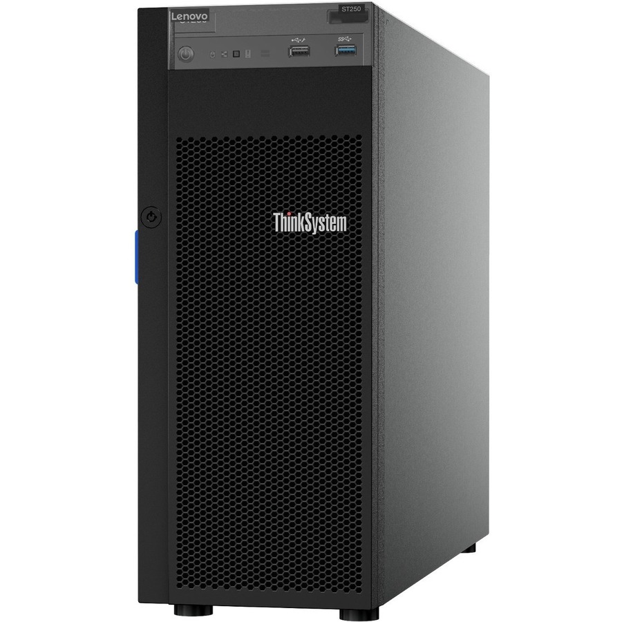 Lenovo ThinkSystem ST250 7Y46A00ENA 4U Tower Server - 1 Xeon E-2126G 3.30 GHz - 8 GB RAM - Serial ATA/600 Controller