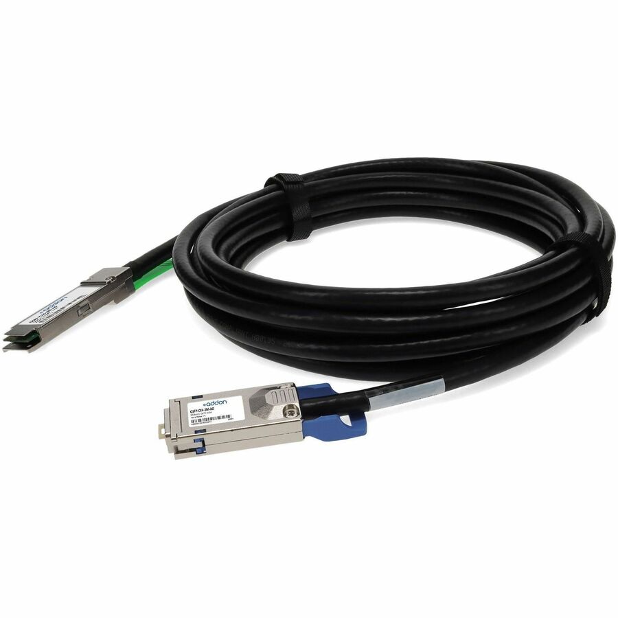 AddOn MSA and TAA Compliant 10GBase-CX QSFP+ to CX4 Direct Attach Cable (Passive Twinax, 3m)
