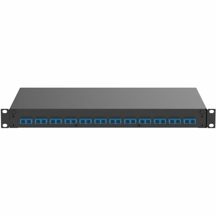 Panduit Fiber Drawer, 12 SC Duplex Adapters, Blue