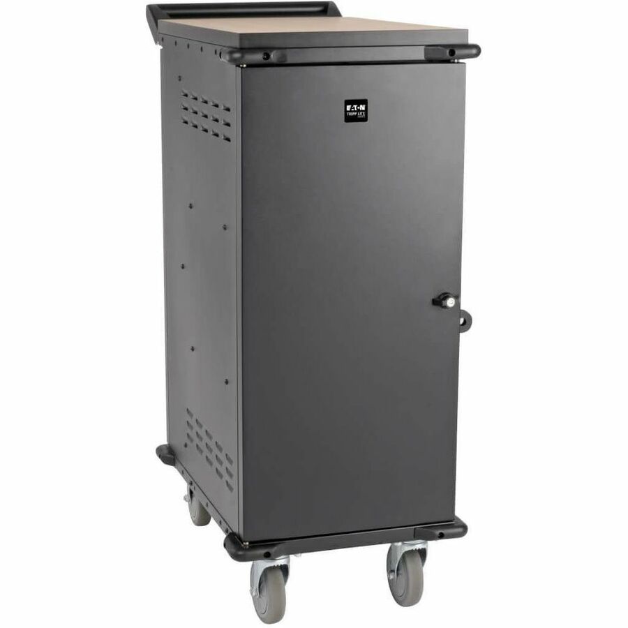 Eaton Tripp Lite Series 27-Device AC Charging Cart for Laptops and Chromebooks - 120V, NEMA 5-15P, 10 ft. (3.05 m) Cord, Black