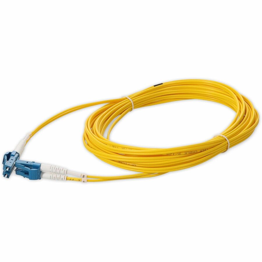 AddOn 6m LC to LC Yellow OS2 Duplex OFNR (Riser-Rated)SMF (Single Mode) Fiber Patch Cable, 9/125