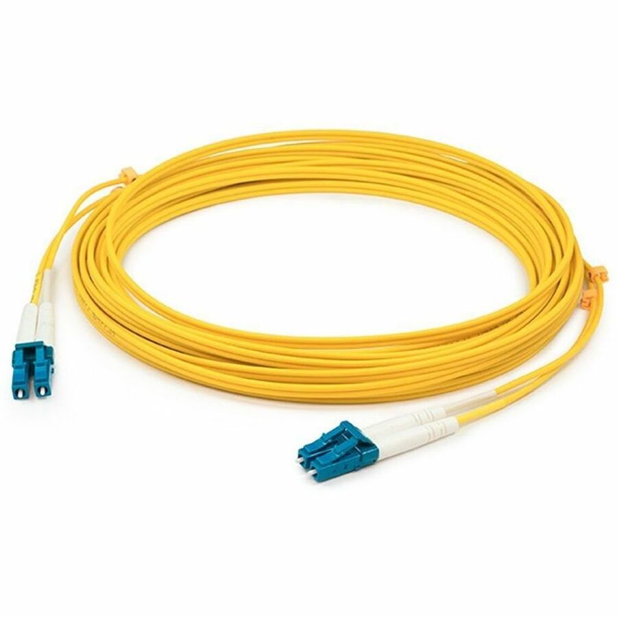 AddOn 3m LC to LC Yellow OS2 Duplex LSZH Armored SMF (Single Mode) Fiber Patch Cable, 9/125