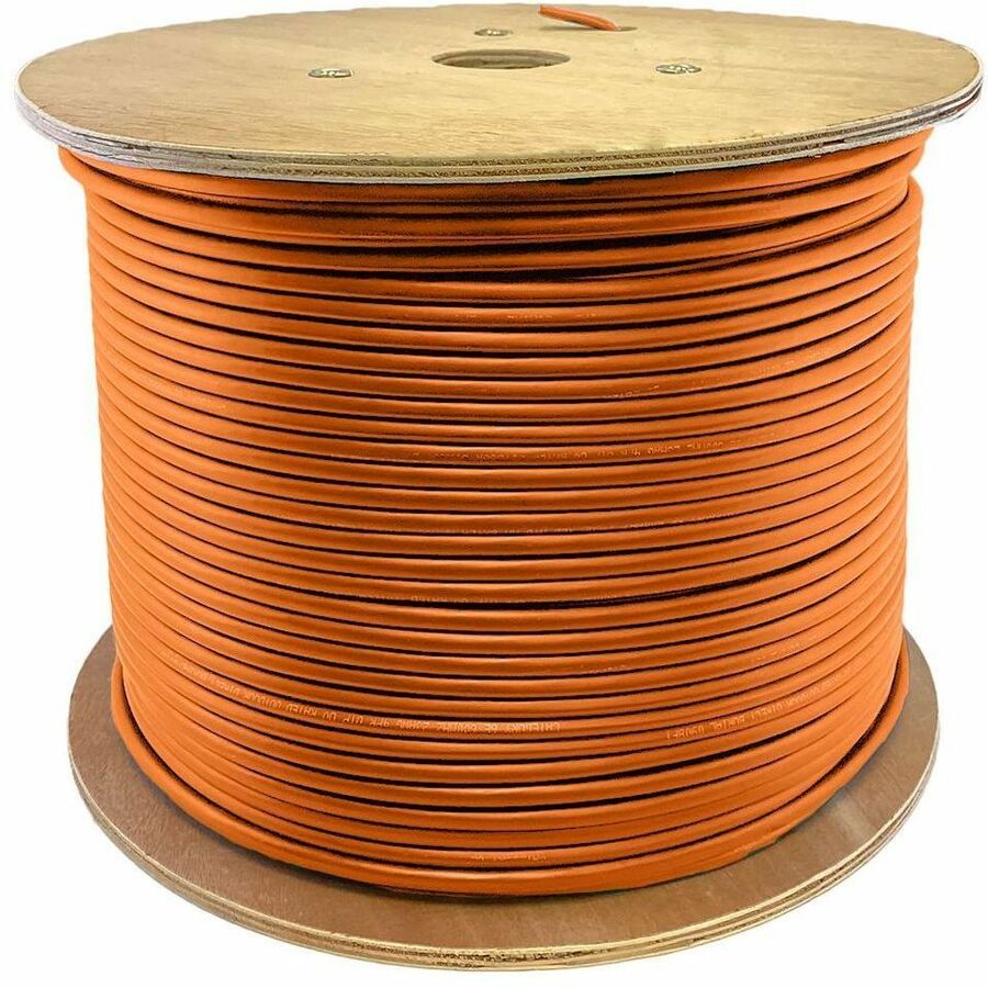 AddOn 3000ft Non-Terminated Orange OM2 Simplex OFNR (Riser-Rated) 1-Strand Fiber Bulk Cable, MMF (Multi Mode), 50/125