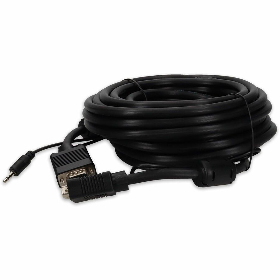 AddOn 35ft VGA Male to VGA Male Black Cable For Resolution Up to 1920x1200 (WUXGA)
