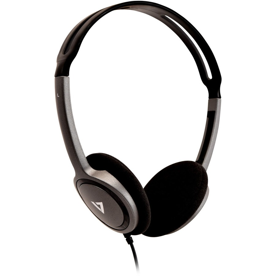 V7 HU511-2EP Cuffie USB Stereo Deluxe Con Microfono Omnidirezionale - Cavo 1,8m, Controllo Volume E Mute