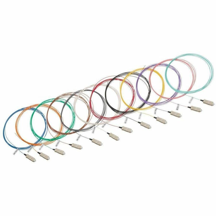 Leviton 12-Fiber Individual Color-Coded Pigtail Kits (3 Meters)