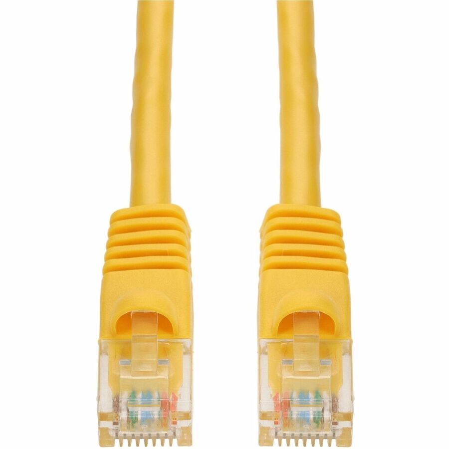 AddOn 15ft Yellow CAT6 PVC Ethernet Cable Snagless Bubble Boot RJ-45 M/M CAT 6