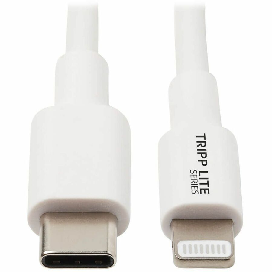 Tripp Lite by Eaton USB-C to Lightning Sync/Charge Cable (M/M) MFi Certified White 3 ft. (0.9 m)