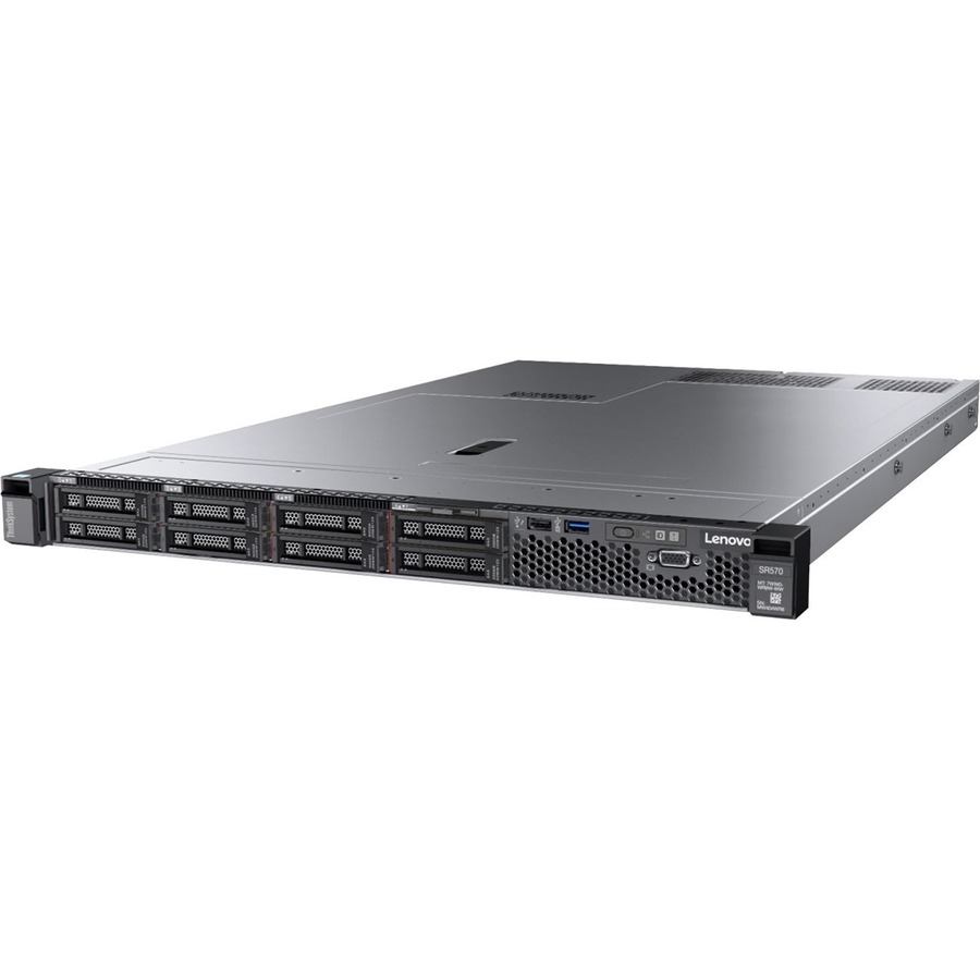 Lenovo ThinkSystem SR570 7Y03A06DNA 1U Rack Server - 1 Xeon Silver 4214 2.20 GHz - 16 GB RAM - 12Gb/s SAS Controller