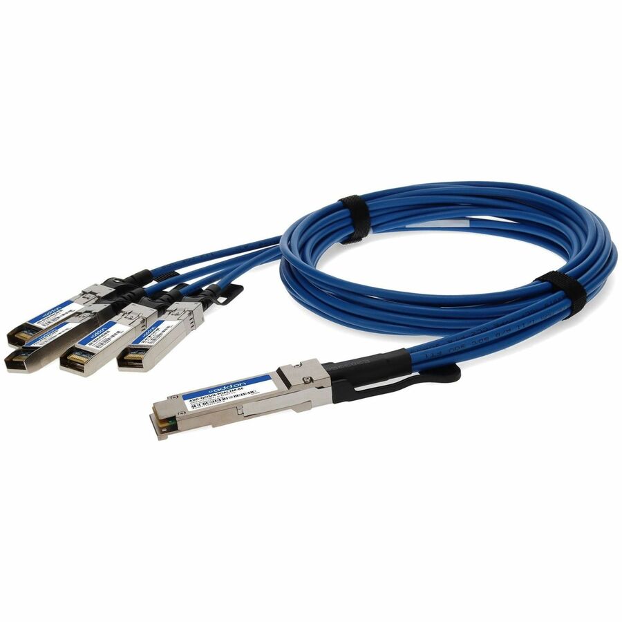 AddOn Cisco® QSFP-H40G-CU2M to Intel® XDACBL2M Compatible TAA Compliant 40GBase-CU QSFP+ to 4xSFP+ Direct Attach Cable (Passive Twinax, 2m)