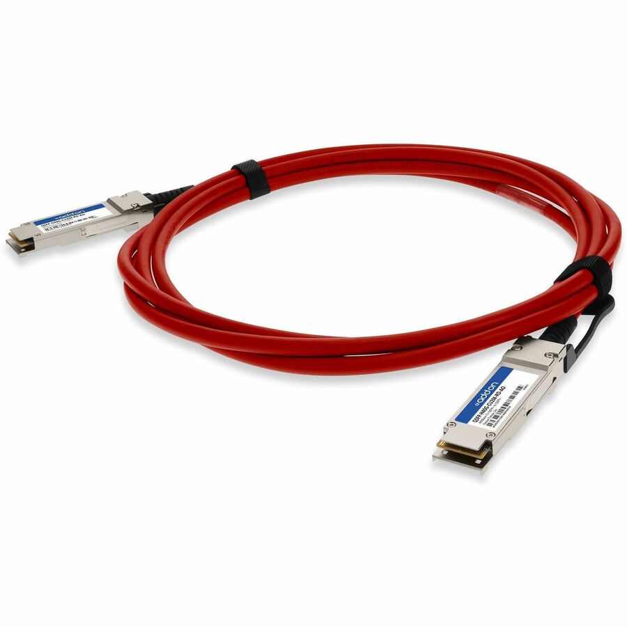 AddOn Cisco QSFP-H40G-CU2M Compatible TAA Compliant 40GBase-CU QSFP+ Direct Attach Cable (Passive Twinax, Red, 2m)