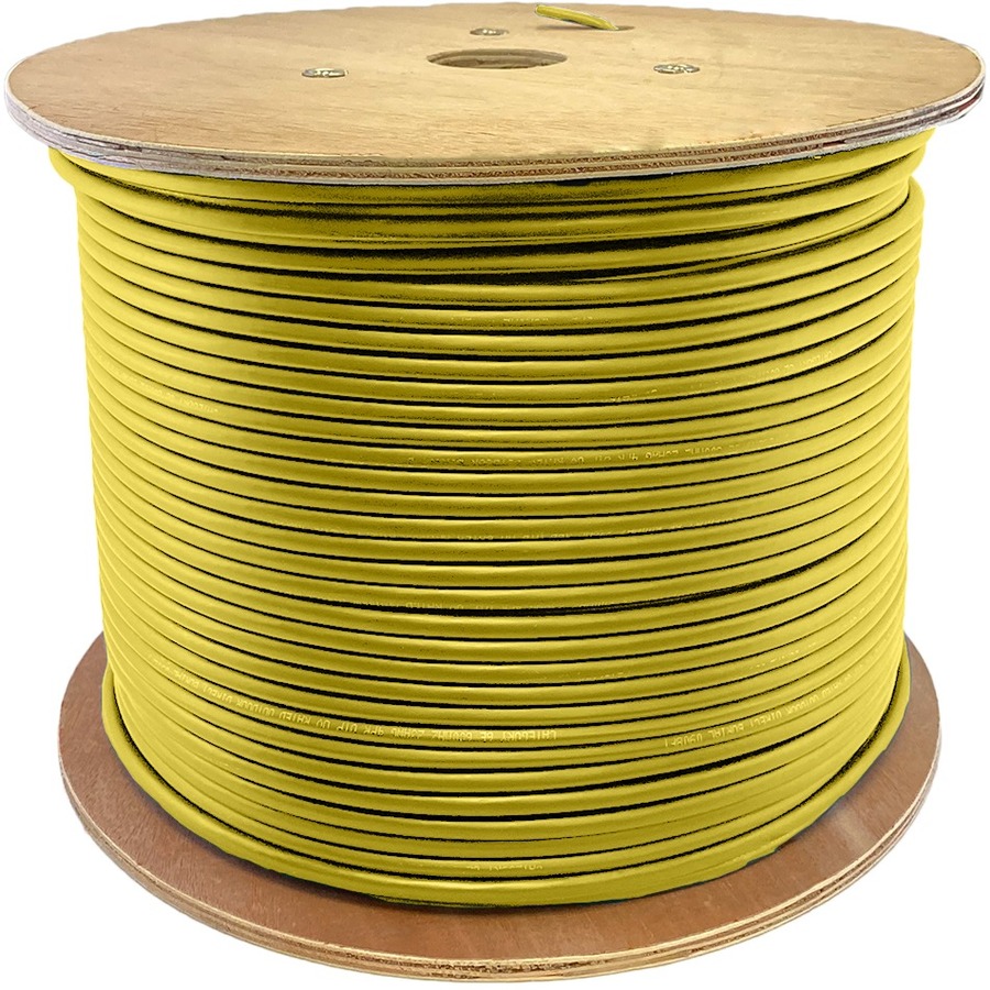 AddOn 1000ft Non-Terminated Yellow CAT 5E PVC Bulk Cable
