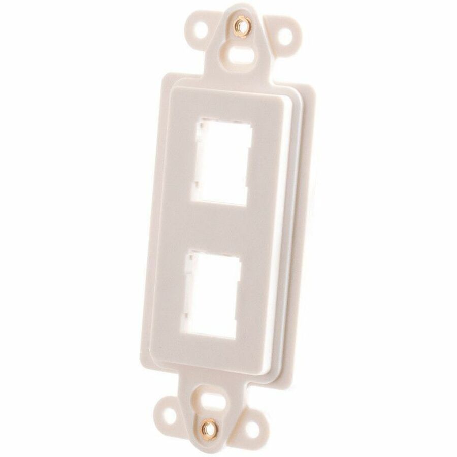 Ortronics HDJ 2-Port Rectangular Stylistics Frame, White