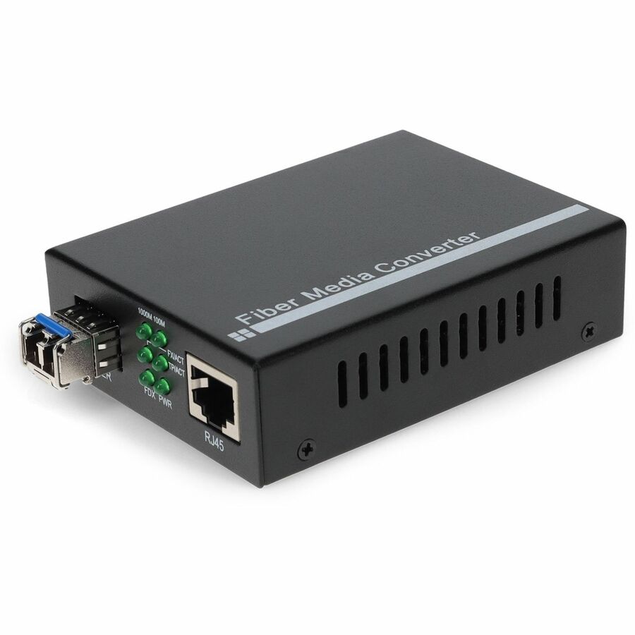 AddOn 10/100/1000Base-TX(RJ-45) to 1000Base-LX(LC) SMF 1310nm 10km Media Converter