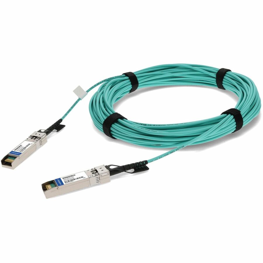 AddOn IBM® 90Y9436-AOC20M Compatible TAA Compliant 10GBase-AOC SFP+ to SFP+ Active Optical Cable (850nm, MMF, 20m)