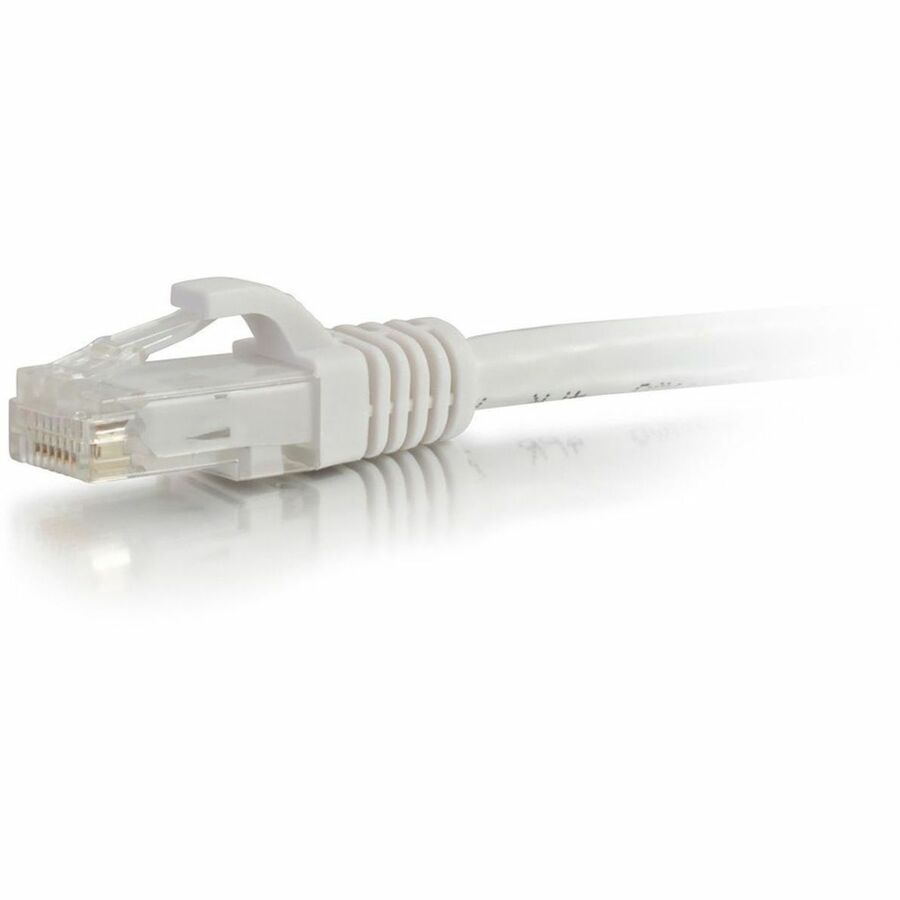 Quiktron Q-Series Patch Cords, CAT5E, Booted, White, 4 FT