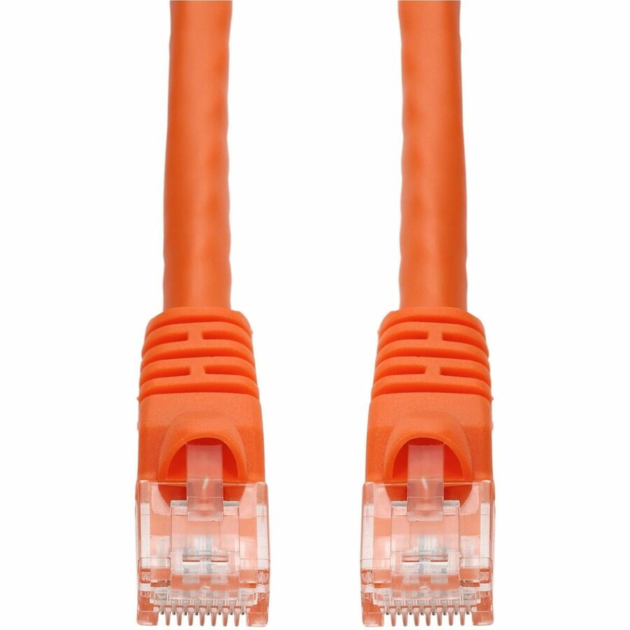 AddOn 15ft Orange CAT6 PVC Ethernet Cable Snagless Bubble Boot RJ-45 M/M CAT 6