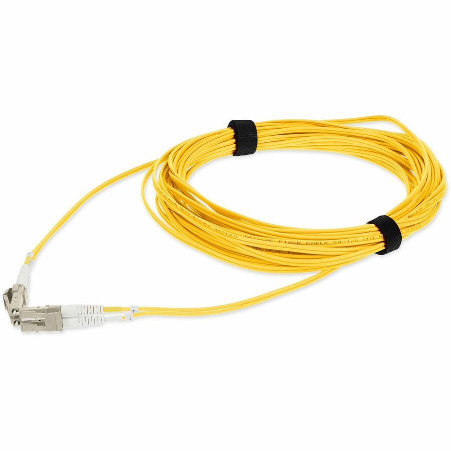 AddOn 2m LC to LC Yellow OM4 Duplex OFNP (Plenum-Rated) MMF (Multi Mode) Fiber Patch Cable, 50/125