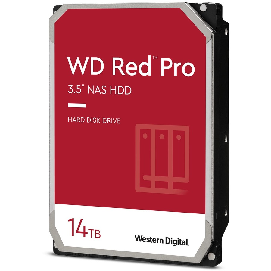 WD Red Pro WD141KFGX 14 TB Hard Drive - 3.5" Internal - SATA (SATA/600) - Conventional Magnetic Recording (CMR) Method