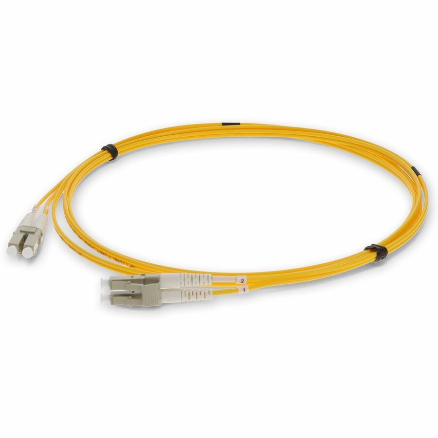 AddOn 7m LC to LC Yellow OM2 Duplex OFNR (Riser-Rated) MMF (Multi Mode) Fiber Patch Cable, 50/125