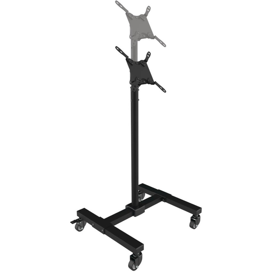Tripp Lite by Eaton Mobile TV Stand - Height Adjustable 13" to 42" TVs and Monitors Locking Casters Black