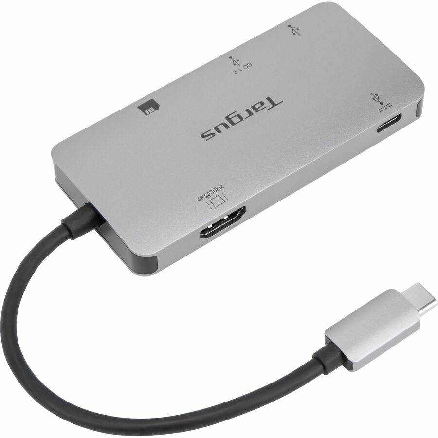 Targus USB-C Multi-Port Single Video Adapter and Card Reader with 100W PD Pass-Thru