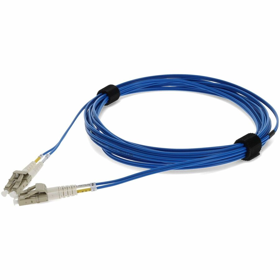 AddOn 5m LC to LC Blue OM1 Duplex OFNR (Riser-Rated) MMF (Multi Mode) Fiber Patch Cable, 62.5/125
