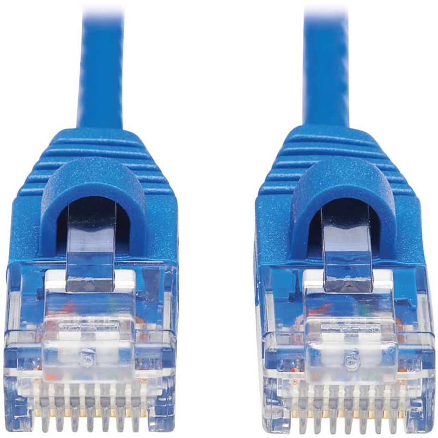 Tripp Lite Cat6a 10G Snagless Molded Slim UTP Network Patch Cable (M/M), Blue, 10 ft. - 10 ft Category 6a Network Cable for Computer, Server, Router, Printer, Switch, Network Device, Hub, Modem, Patch Panel, Photocopier - First End: 1 x RJ-45 Network - Ma