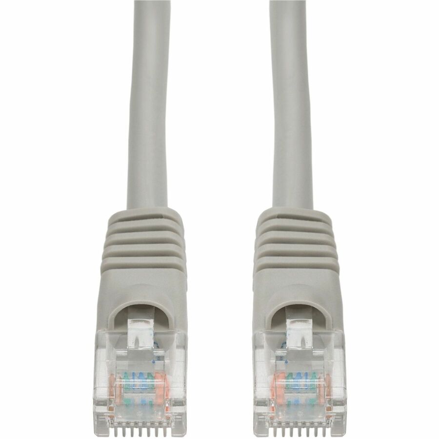 AddOn 6in Gray CAT6 PVC Ethernet Cable Snagless Bubble Boot RJ-45 M/M CAT 6