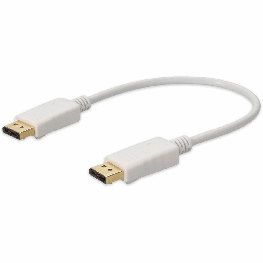 AddOn 3m DisplayPort Male to DisplayPort Male White Cable For Resolution Up to 3840x2160 (4K UHD)