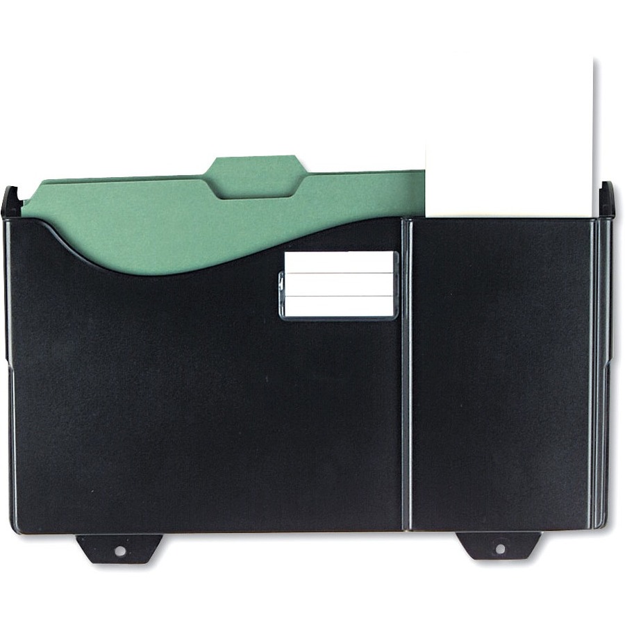Universal Hanging Organizer - 1 Pocket(s) - 9.75" Height x 15.75" Width x 3.13" Depth - Black - Plastic - 1 Each