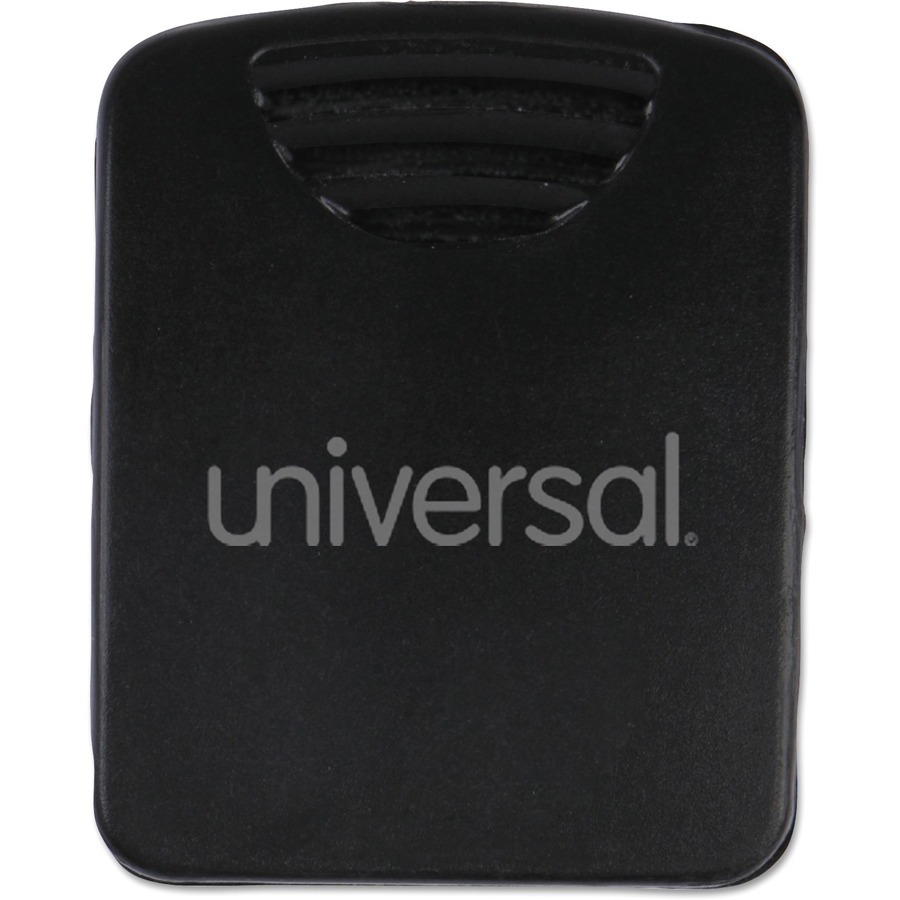 Universal Fabric Panel Wall Clips, 25 Sheet Capacity, Black, 20/Pack
