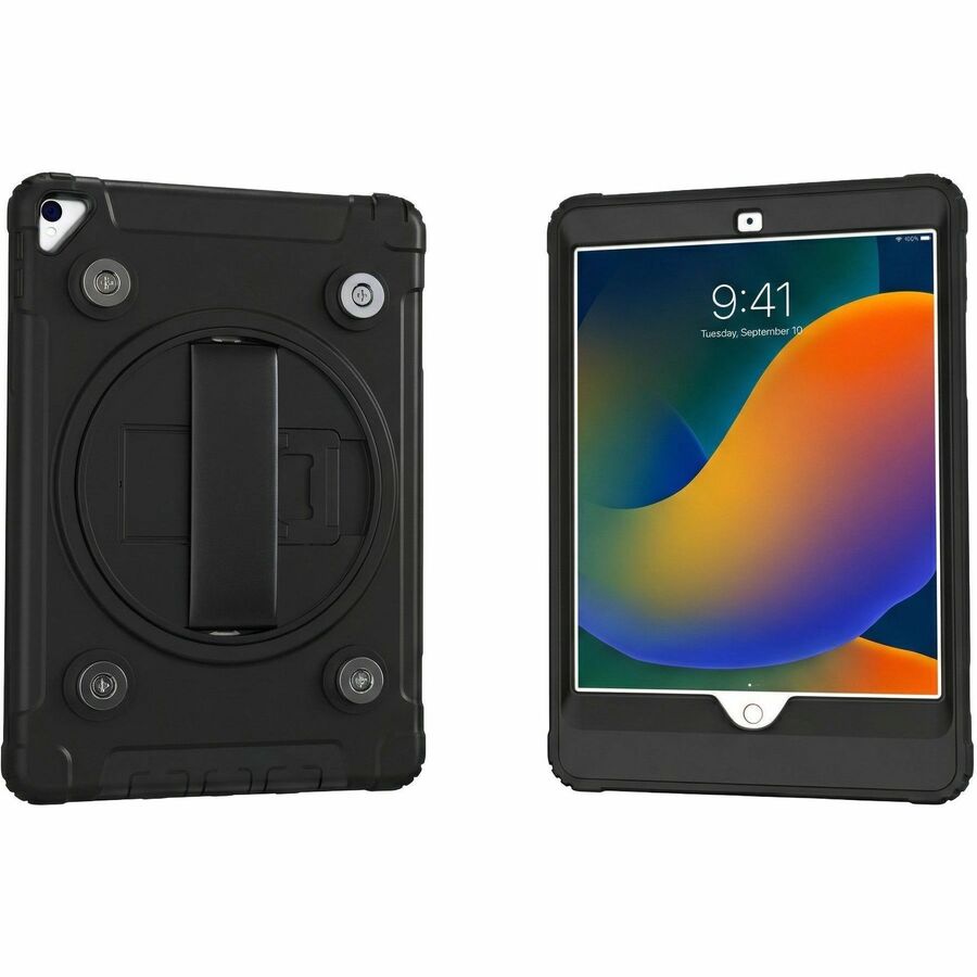 CTA Digital Magnetic Splash-Proof Case with Metal Mounting Plates for iPad 7th/ 8th/ 9th Gen 10.2, iPad Air 3, iPad Pro 10.5" , Black