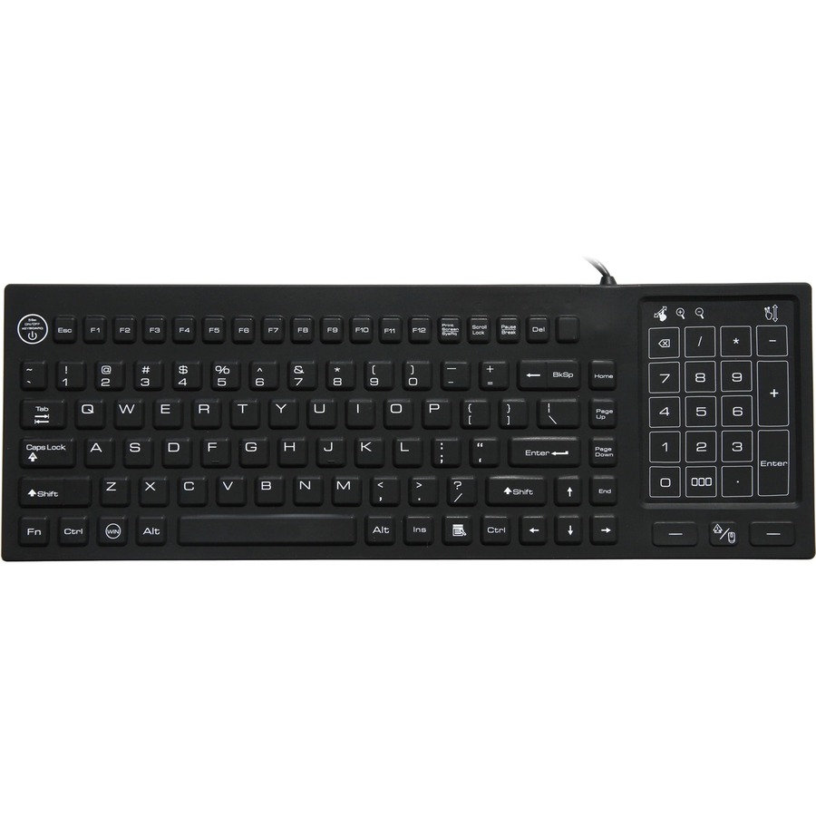 DSI WATERPROOF IP68 KEYBOARD WITH TRACK PAD/NUMBER PAD LED BACKLIT