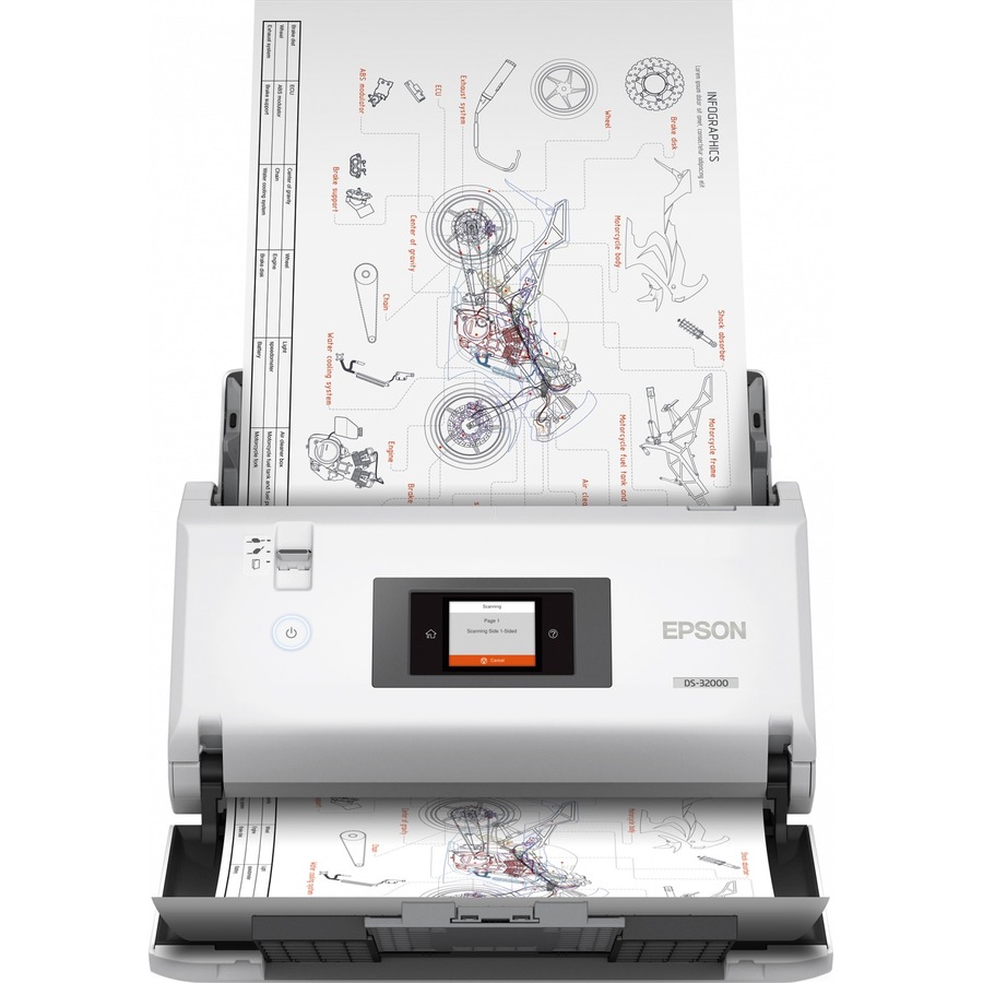 Epson DS-32000 Large Format Sheetfed Scanner - 1200 dpi Optical